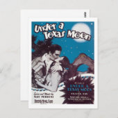 テキサス州・ムーンソングブックカバーの下 ポストカード (正面/裏面)
