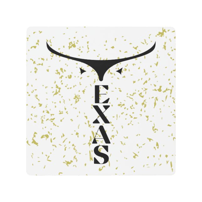 テキサス州 メタルプリント (正面)