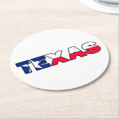 テキサス州 ラウンドペーパーコースター (アングル)