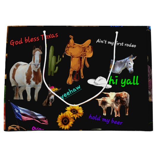 テキサス州 ラージペーパーバッグ (正面)