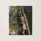 テキサス州、リバーウォーク、川端での食事 ジグソーパズル (縦)