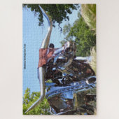 テキサス州・ロングホーン彫刻。ジグソーパズル ジグソーパズル (縦)