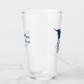 テキサス州、ロングホーン、ネイビーのシンボル タンブラーグラス (右)