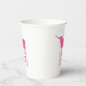 テキサス州、ロングホーン、ピンクの記号 紙コップ (右)