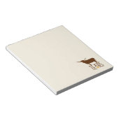 テキサス州、ロングホーン、ブラウンの記号 ノートパッド (アングル)