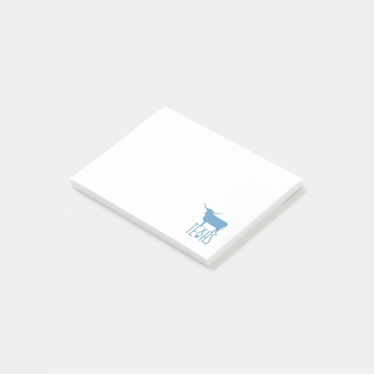 テキサス州、ロングホーン、青の記号 ポストイット (アングル)