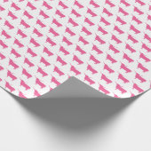 テキサス州、ロングホーン、青の記号 ラッピングペーパー (角)