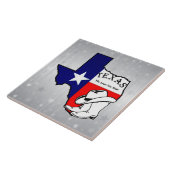 テキサス州、ローンスター州、きらめく背景。 タイル (側面)