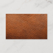 テキサス州・ローン・スター・オン・ブラウン・レザー 名刺 (裏面)