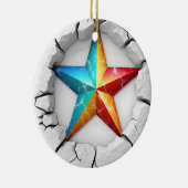 テキサス州・ローン・スター・クリスマス セラミックオーナメント (右)