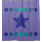 テキサス州・ローン・スター シャワーカーテン (正面)