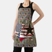 テキサス州·ローン·スター·ステート·フラグ·マップ エプロン (インサイチュ)