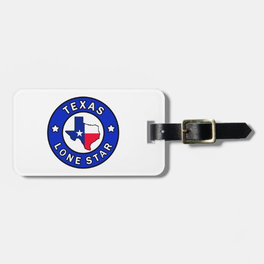 テキサス州・ローン・スター ラゲッジタグ (正面横)