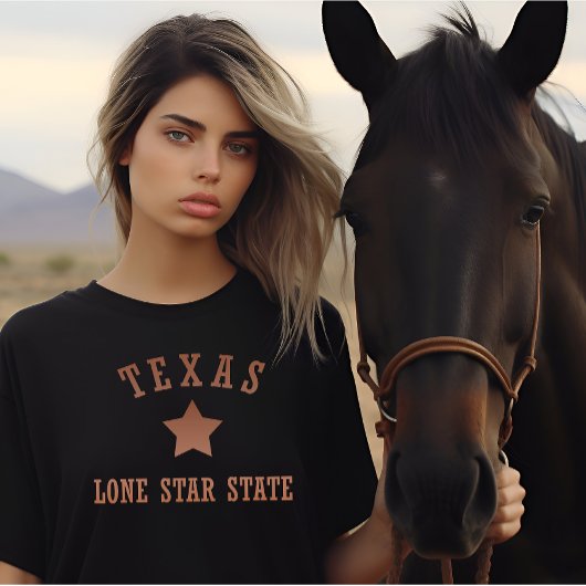 テキサス州 ヴィンテージ ロンスター・ステート Tシャツ