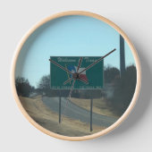 テキサス州 壁時計 (正面)