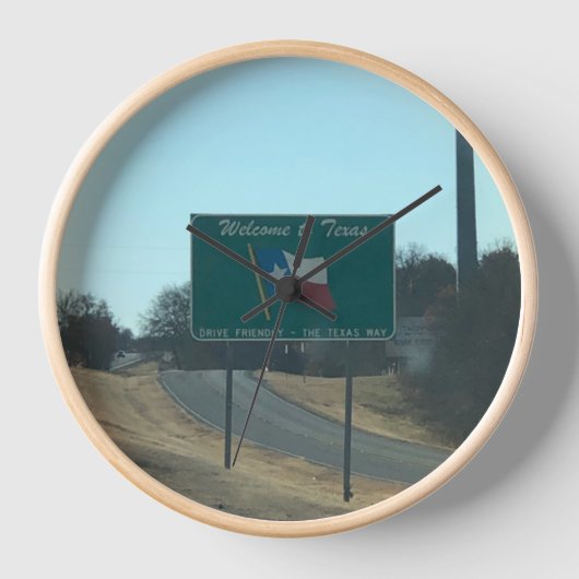 テキサス州 壁時計 (正面)