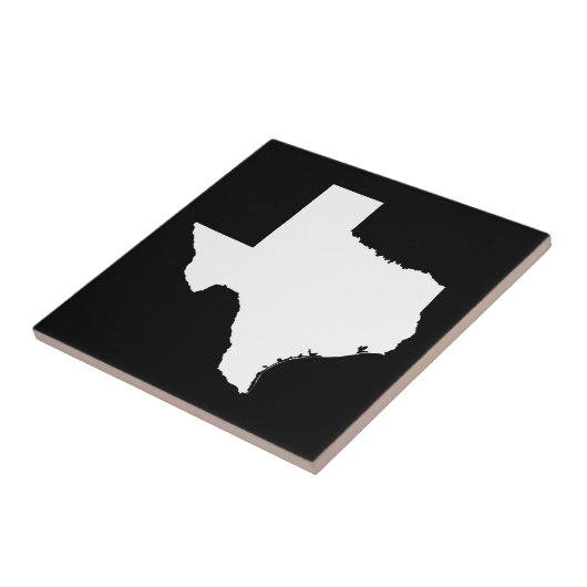 テキサス州（白と黒） タイル (側面)