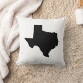 テキサス州（白黒） クッション (ブランケット)