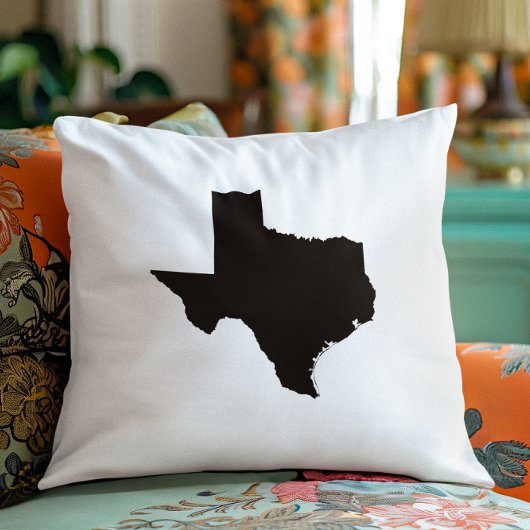 テキサス州（白黒） クッション