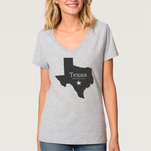 テキサス州-私の家の土地-ワイシャツ Tシャツ (正面)
