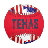 テキサス州 野球ボール (裏面)