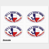 テキサス州 長方形シール (シート)