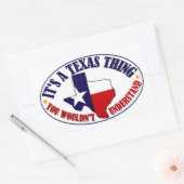 テキサス州 長方形シール (封筒)