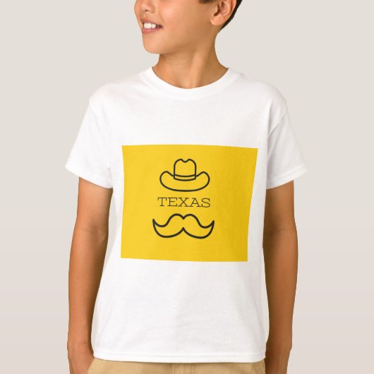 テキサス州(黄) 2 Tシャツ (正面)