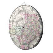 テキサス州(1855年)のヴィンテージの地図 ダーツボード (正面右)