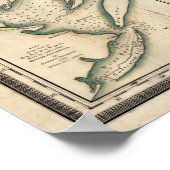 テキサス州、David H Burr ポスター (角)