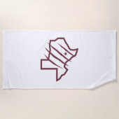 テキサス州A&M大学 – サンアントニオ |州ロゴ ビーチタオル (正面)