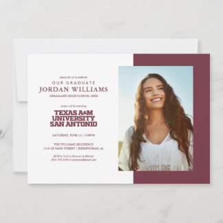 テキサス州A&M大学 – サンアントニオ 案内状