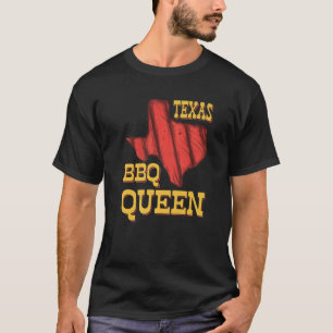 テキサス州BBQクイーンバーベキュー喫煙ミートBBQグリルGR Tシャツ