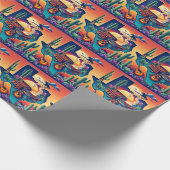 テキサス州BBQパーティー2 ラッピングペーパー (角)