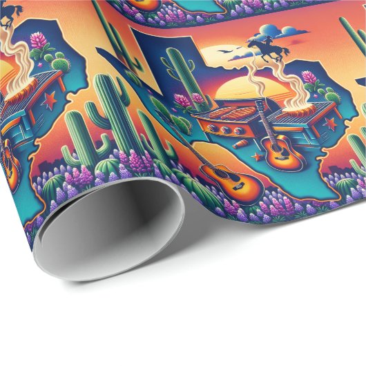 テキサス州BBQパーティー2 ラッピングペーパー (ロールコーナー)