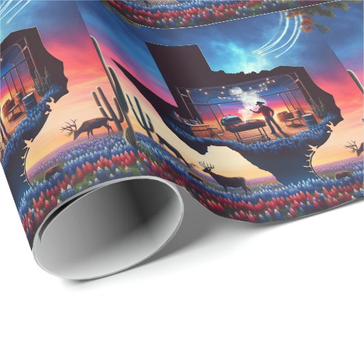 テキサス州BBQパーティー3 ラッピングペーパー (ロールコーナー)