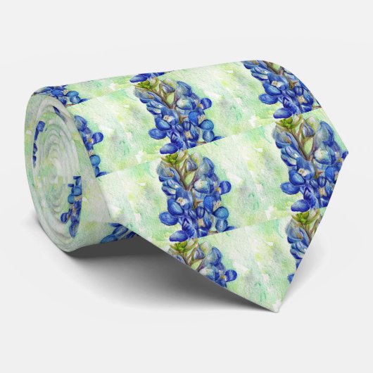 テキサス州Bluebonnetの野生の花のスケッチ ネクタイ (ロール)