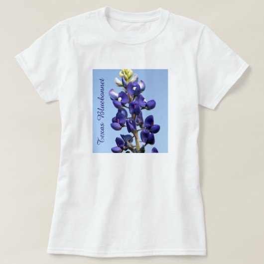 テキサス州BluebonnetのTシャツ Tシャツ (デザイン正面)