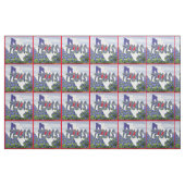 テキサス州Bluebonnetsの旗および景色の生地 ファブリック (ヤード)