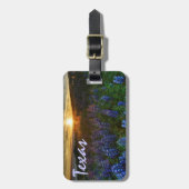 テキサス州bluebonnetsの荷物のラベル ラゲッジタグ (正面縦)