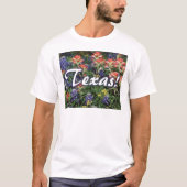 テキサス州Bluebonnetsペイントブラシ Tシャツ (正面)