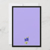 テキサス州Bluebonnets on Lavender春RSVP 招待状 (裏面)