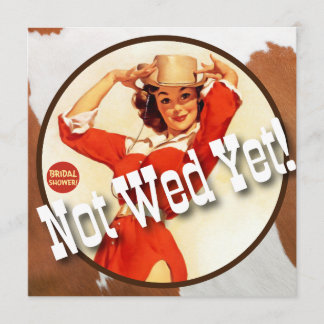 テキサス州Eclectic©: 女性のカーボーイまだ結婚しないため! 招待状