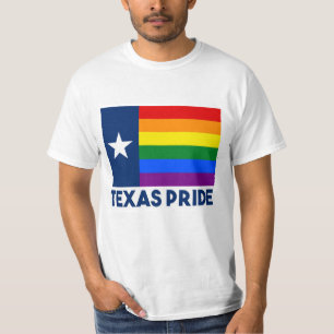 テキサス州LGBTゲイプライドの虹の旗 Tシャツ