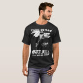 テキサス州Outlaw Dusty Hill Thank For The Memories Tシャツ (正面フル)