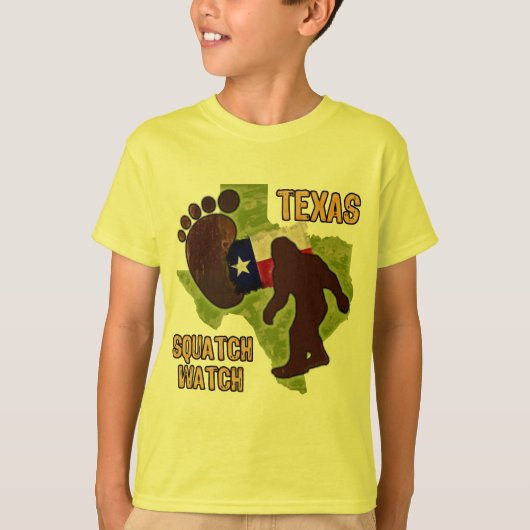テキサス州Squatchの腕時計 Tシャツ (正面)