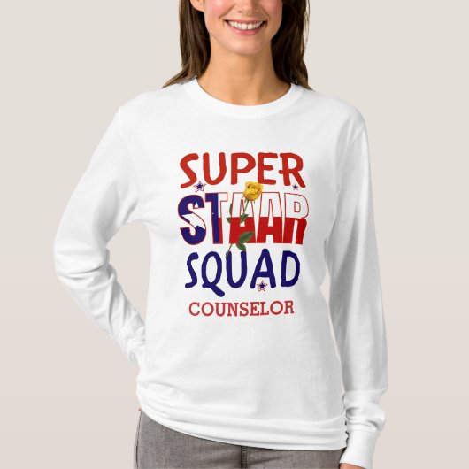 テキサス州STAAR試験日スクワッド カウンセラー Tシャツ (正面)