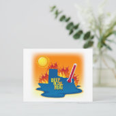 テキサス州Tシャツの熱の深い ポストカード (スタンド正面)