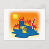 テキサス州Tシャツの熱の深い ポストカード (正面)