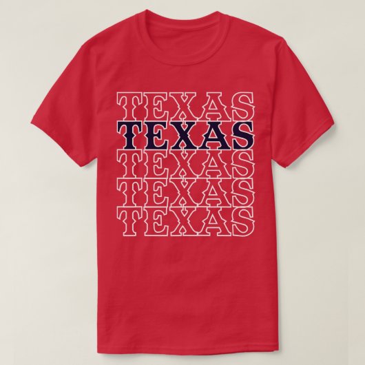 テキサス州Tシャツ4 Tシャツ (デザイン正面)